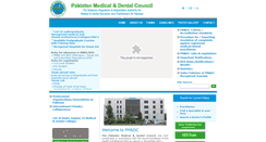 Desktop Screenshot of pmdc.org.pk